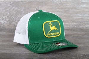 Vintage John Deere Green patch on a Richardson 112 trucker hat