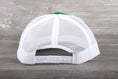 Load image into Gallery viewer, Vintage John Deere Green patch on a Richardson 112 trucker hat
