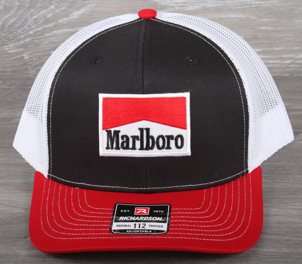 Vintage Marlboro patch on a Richardson 112 trucker hat