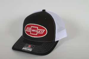 Vintage Chevrolet patch on a Richardson 112 trucker hat