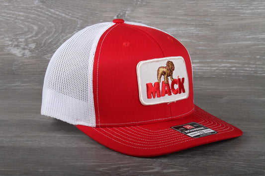 Vintage Mack patch on a Richardson 112 trucker hat