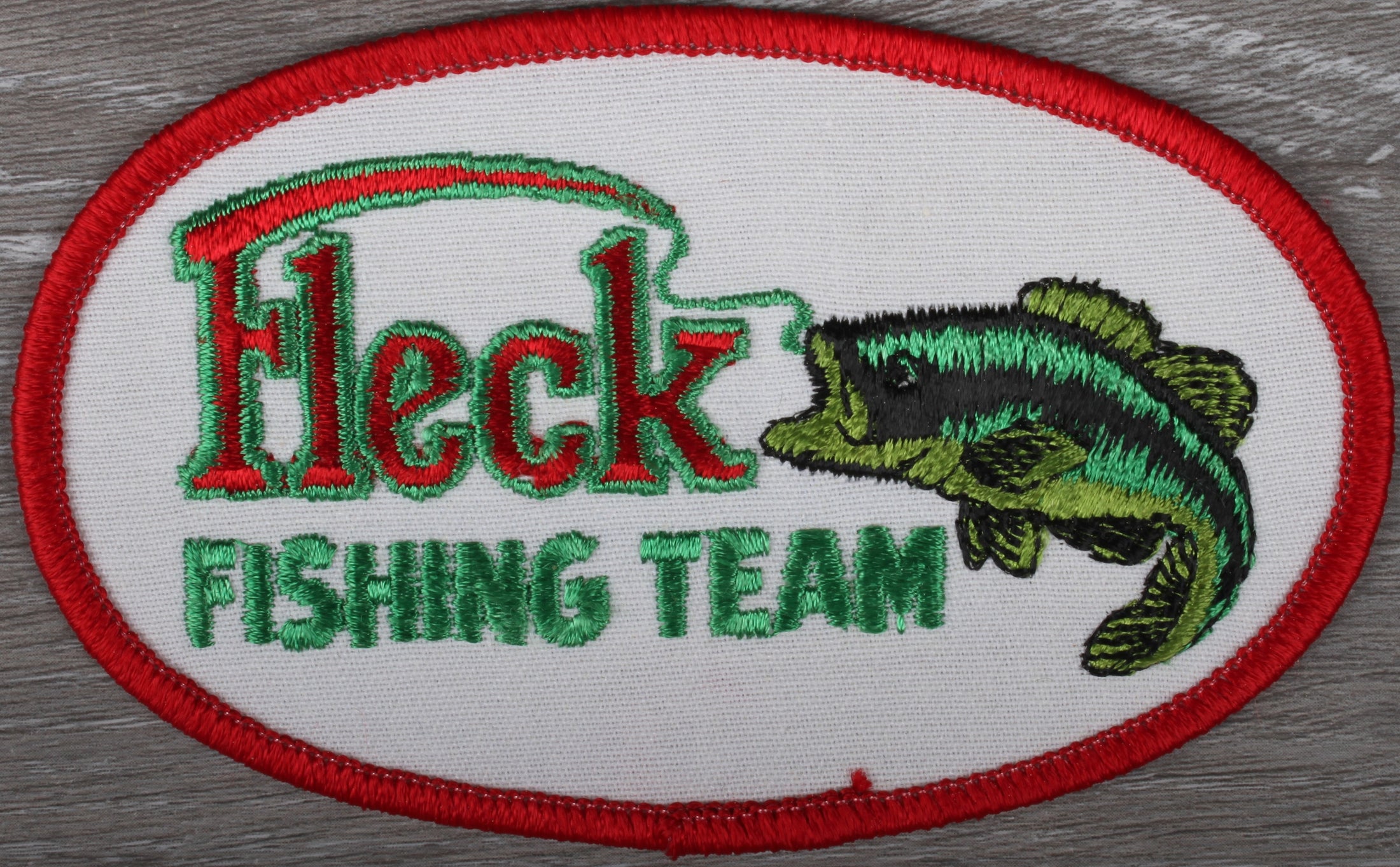 Vintage Fleck Fishing Team Patch