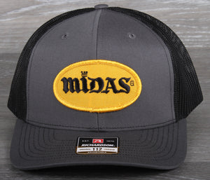 Vintage Midas Muffler patch on a Richardson 112