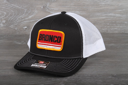 Vintage Ford Bronco patch on a Richardson 112 trucker hat