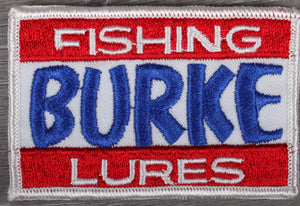 Vintage Burke Fishing Lures Patch