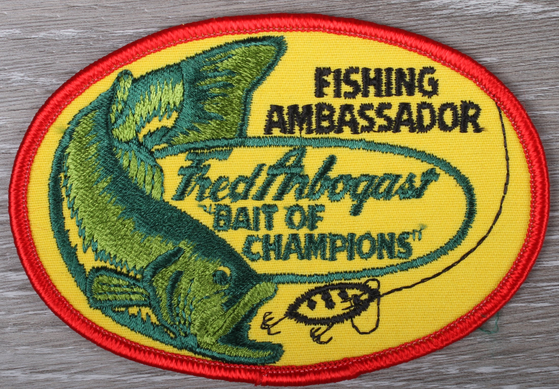 Vintage Fred Arbogast Baits Patch