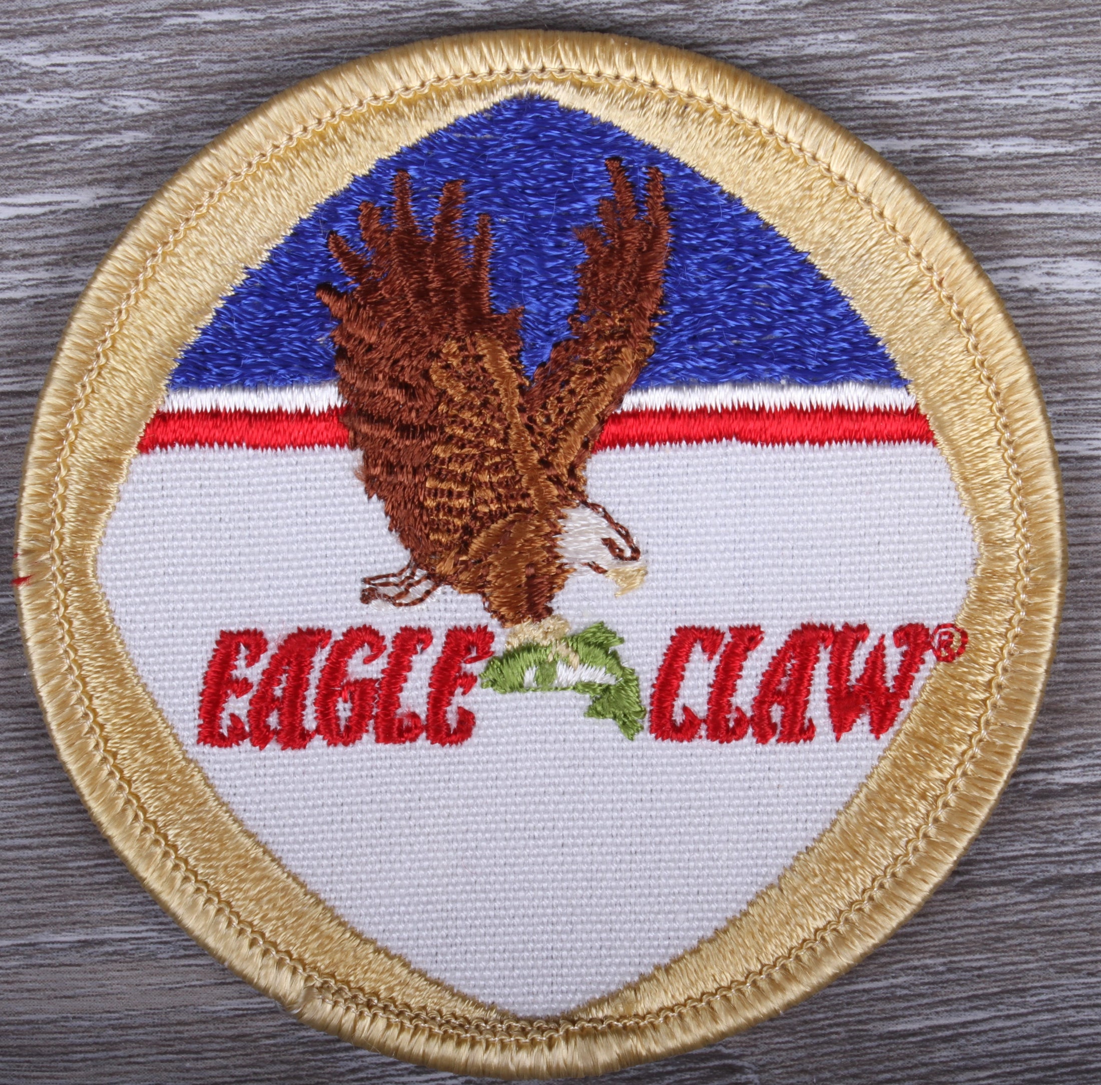 Vintage Eagle Claw Fishing Patch