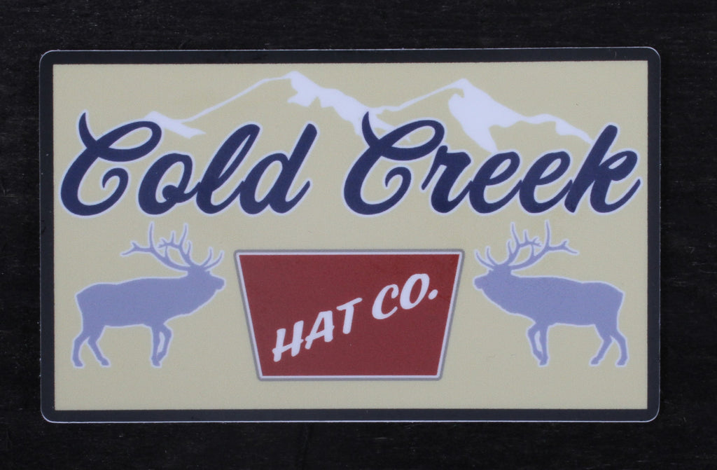 Cold Creek Hat Co. Sticker