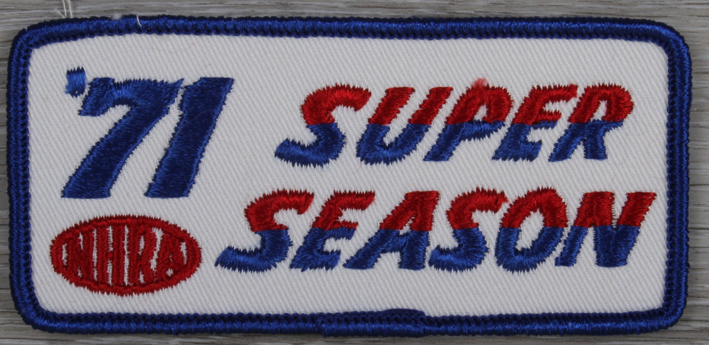 Vintage NHRA '71 Super Season Patch