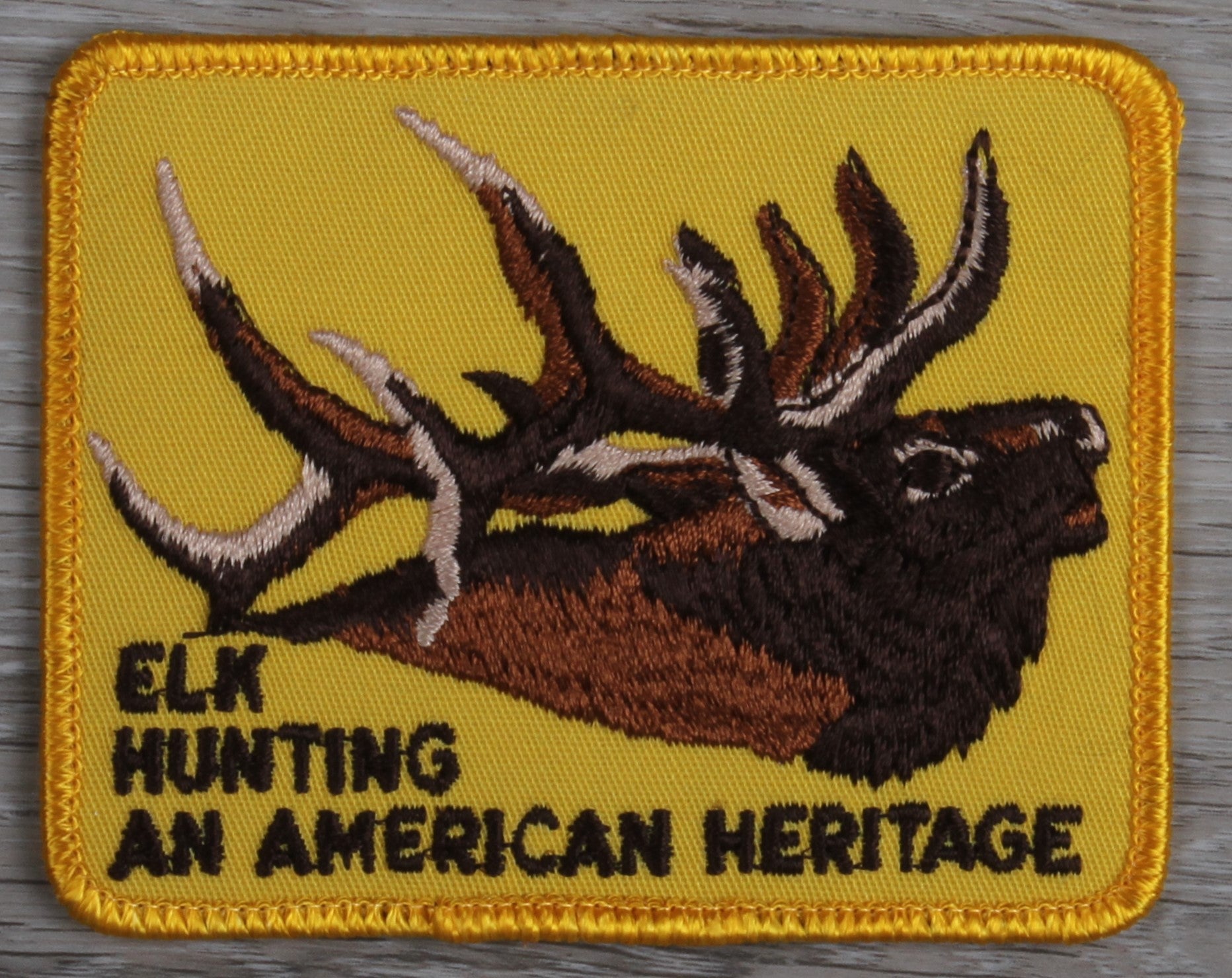 Vintage Elk Hunting American Heritage Patch