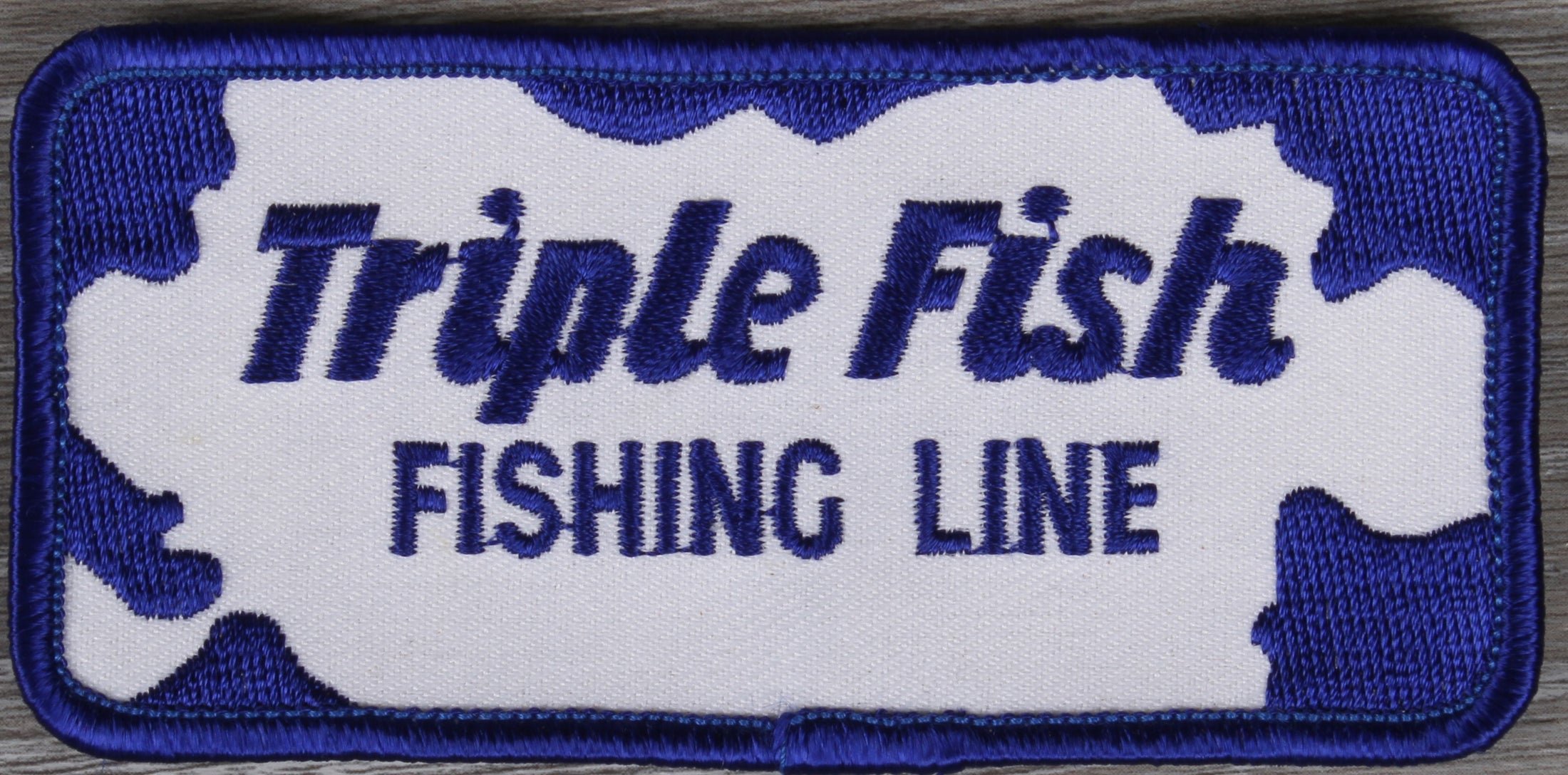 Vintage Triple Fish Fishing Lines Patch
