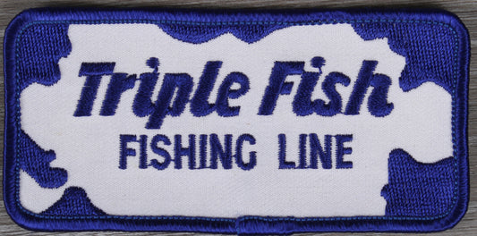 Vintage Triple Fish Fishing Lines Patch