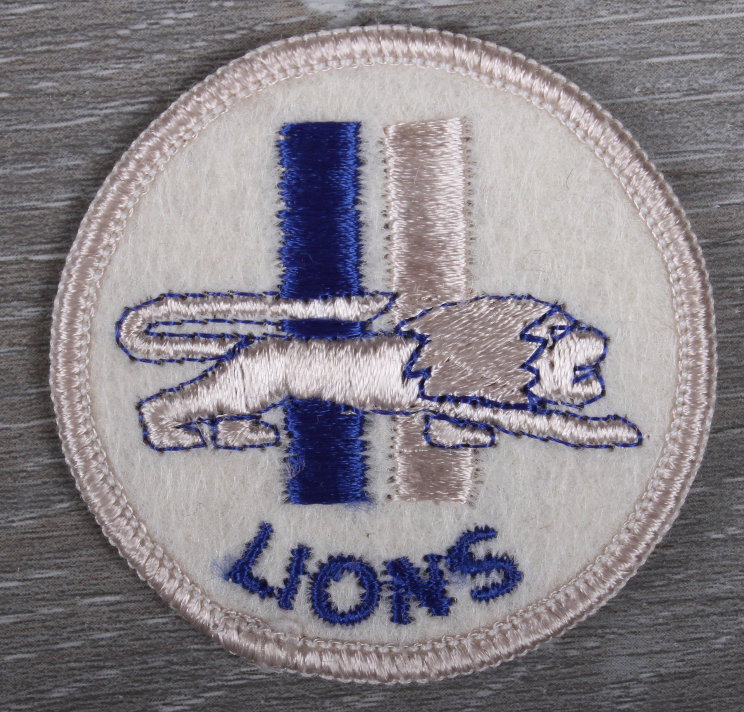 DETROIT LIONS EMBROIDERED IRON ON PATCH 2.5” X 2.5” FREE SHIPPING