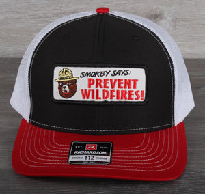 Vintage Smokey the Bear patch on a Richardson 112 trucker hat