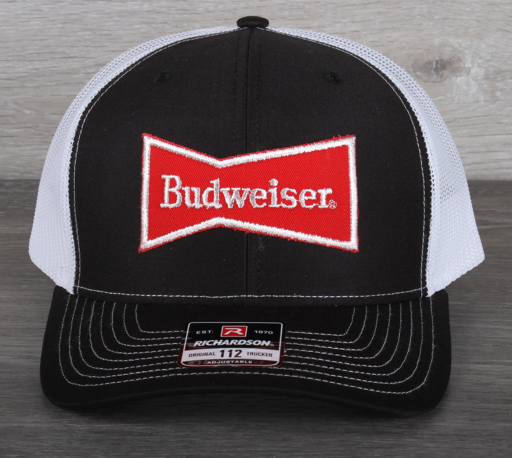 Vintage Budweiser patch on a Richardson 112 trucker hat