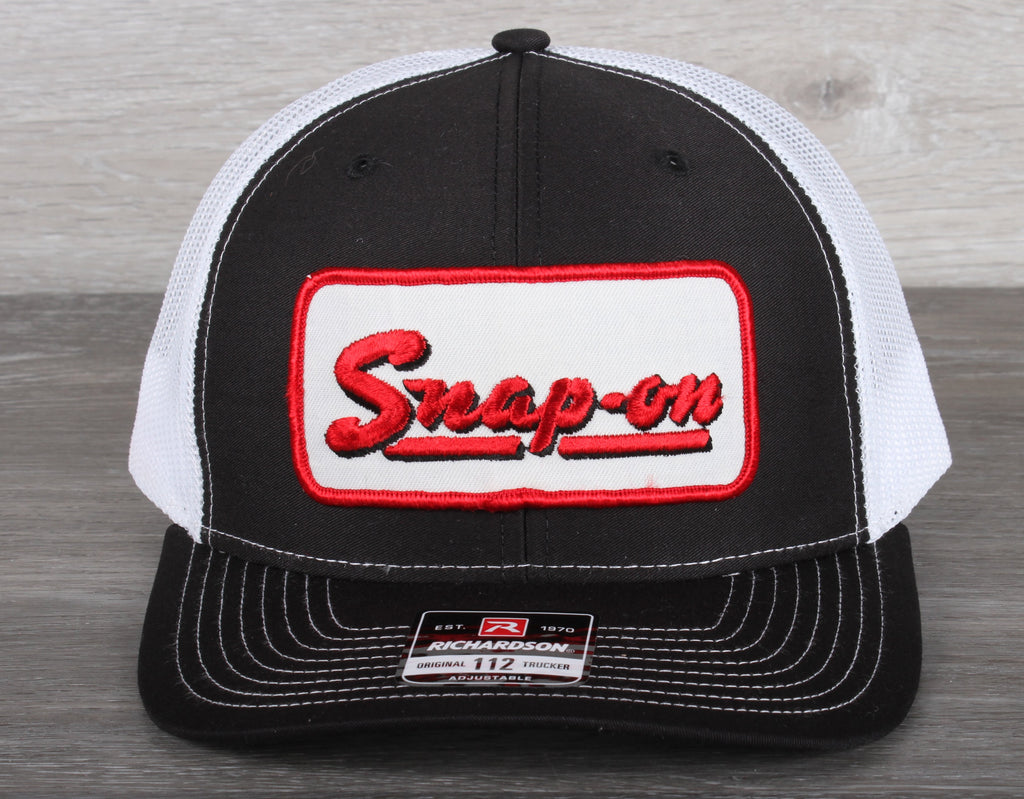 Vintage Snap-On Tools patch on a Richardson 112 trucker hat