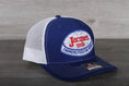Load image into Gallery viewer, Vintage Jacques Seeds patch on a Richardson 112 trucker hat
