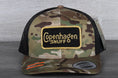 Load image into Gallery viewer, Vintage Copenhagen Snuff patch on a Yupoong 6606 MC Trucker

