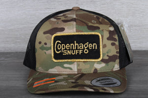 Vintage Copenhagen Snuff patch on a Yupoong 6606 MC Trucker