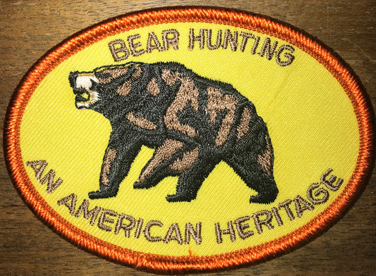 Vintage Bear Hunting American Heritage Patch