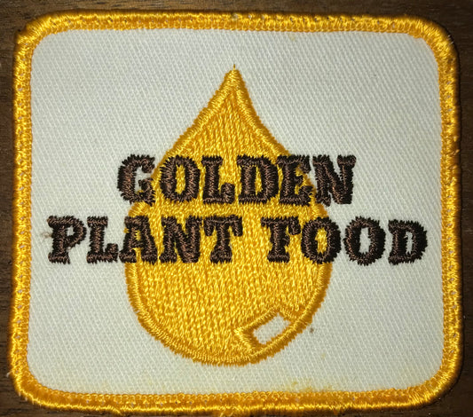 Vintage Golden Plant Food Patch