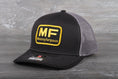 Load image into Gallery viewer, Vintage Massey Fergusson patch on a Richardson 112 trucker hat
