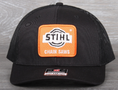 Load image into Gallery viewer, Vintage Chainsaw patch on a Richardson 112 trucker hat
